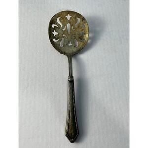 VTG Webster Sterling Silver Handle Pierced Tomato Serving Spoon